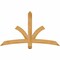 Ekena Millwork Davenport Rough Sawn Timber Gable Bracket, Western Red Cedar, 60"W x 35"H x 2"D x 4"F, 14/12 Pitch GBW060X35X0204DAV00RWR - alternate 1